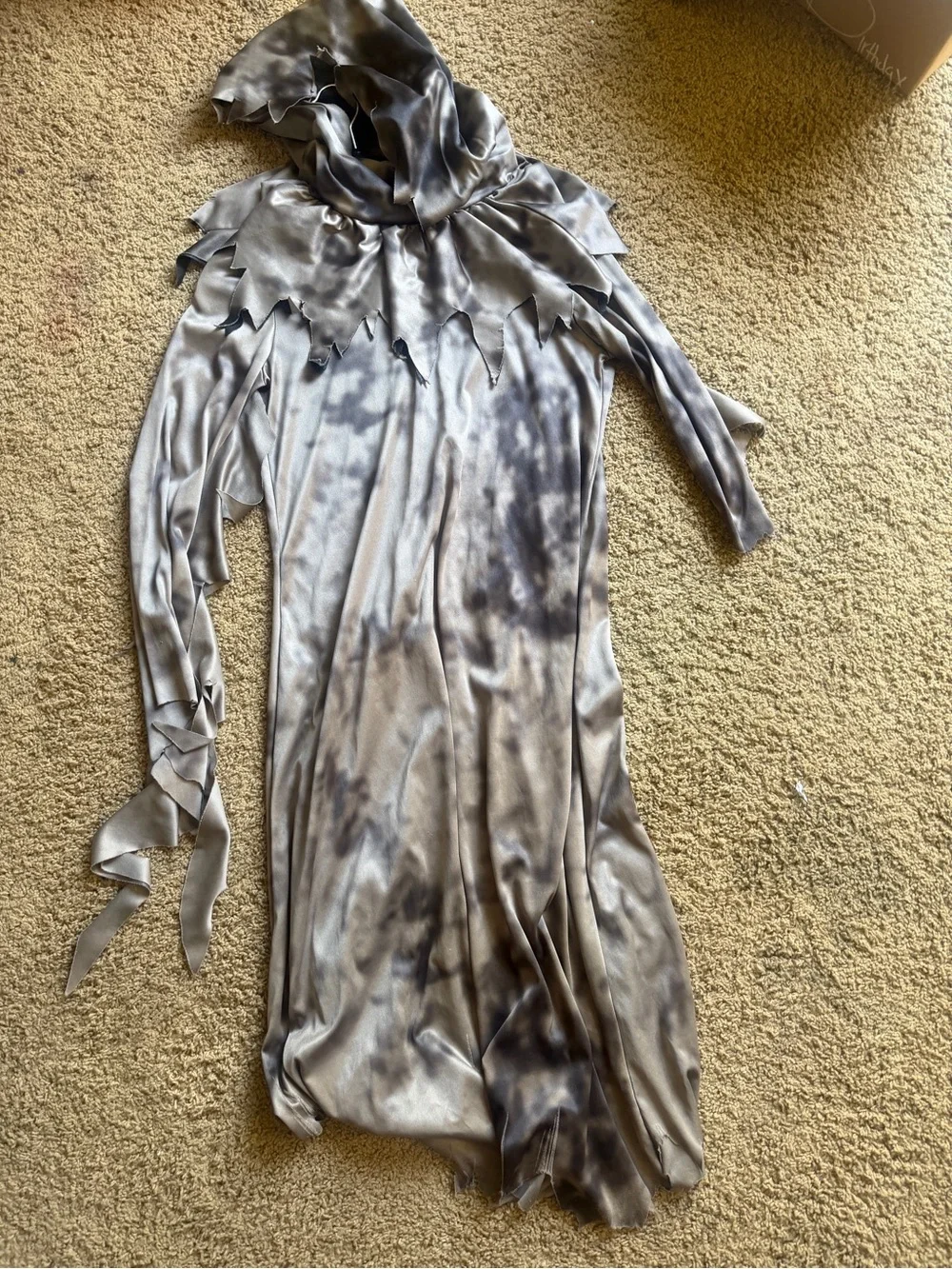 Kids Silver Grim reaper  One-Piece Costume